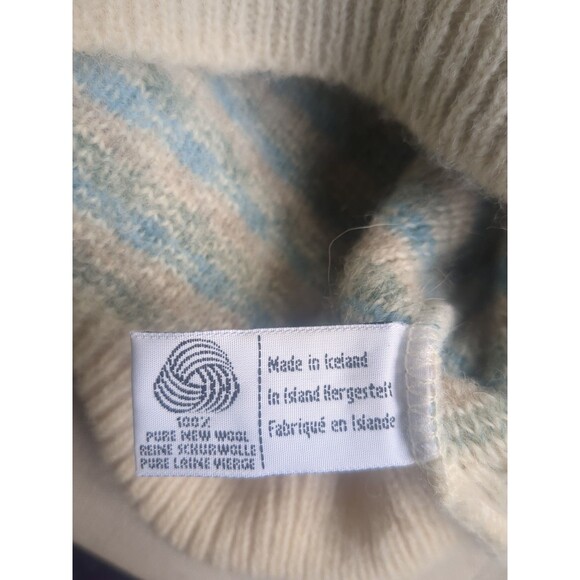 Samband of Iceland Sweater LG 100%  Pure New Wool Fair Isle Slouchy - Picture 10 of 11